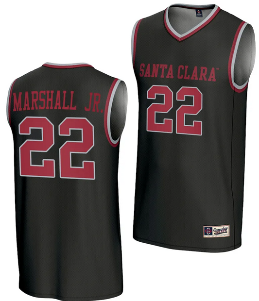 Carlos Marshall Jr Jersey #22 Santa Clara Broncos Basketball NIL Lightweight Maroon