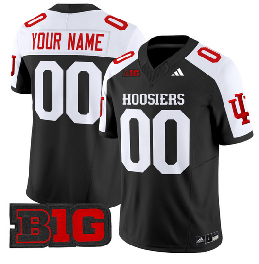 Custom Indiana Hoosiers Jersey Name and Number Vapor Limited Football Black Alternate