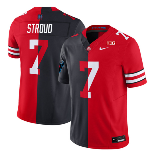 C.J. Stroud Jersey #7 Ohio State Buckeyes Split Vapor V2 Football Stitched