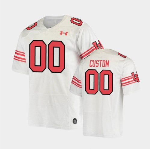 Custom Utah Utes Jersey Name and Number NCAA College Football White