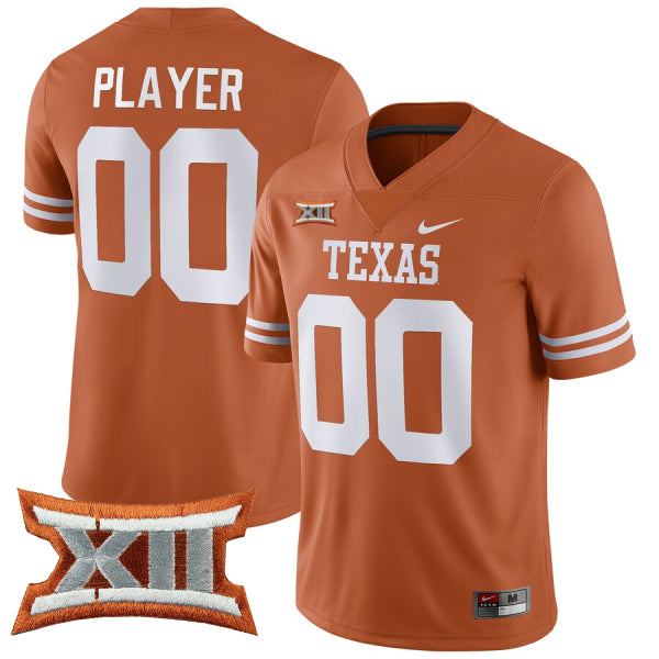 Custom Texas Longhorns Jersey Name and Number College Football Orange Game – All Stitched
