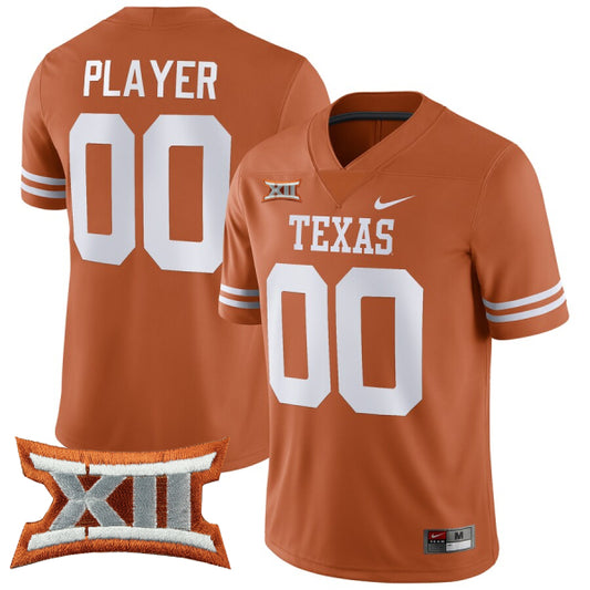 Custom Texas Longhorns Jersey Name and Number College Football Orange Game – All Stitched