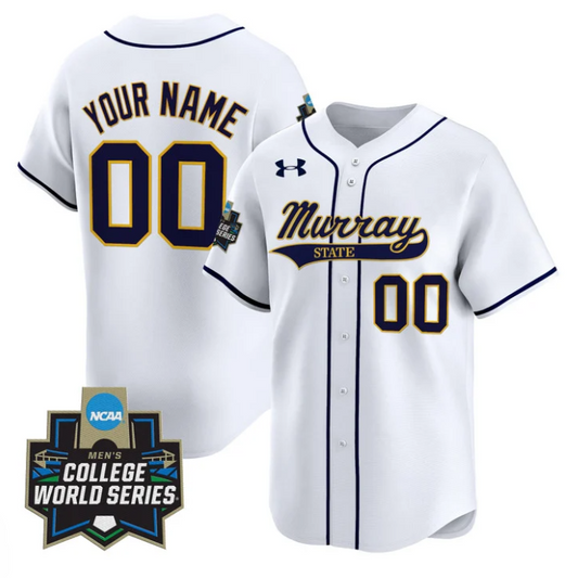 Custom Murray State Racers Jersey Name, Number 2025 World Series Stitched White