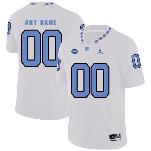 Custom North Carolina Tar Heels Jersey Name and Number NCAA College Football White