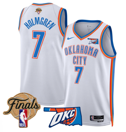 Chet Holmgren Jersey # 7 Oklahoma City Thunder 2025 Finals Swingman Stitched Association