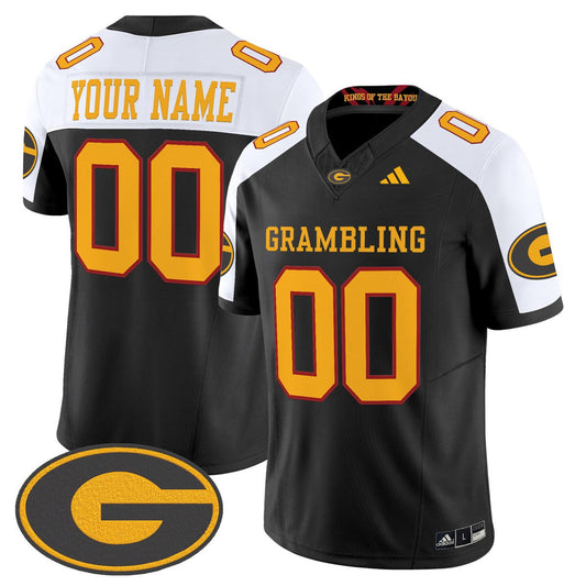 Custom Grambling Tigers Jersey Name, Number 2025 Limited Stitched Black Alter