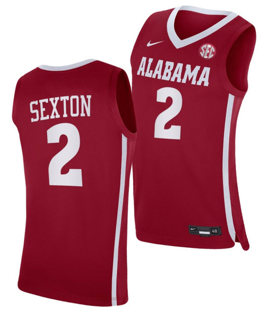 Collin Sexton Jersey Alabama Crimson Tide College Basketball Crimson #2