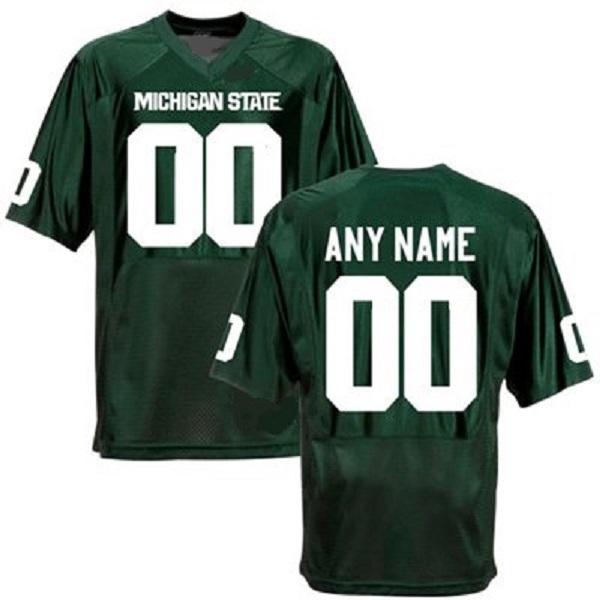 Custom Michigan State Spartans Jersey Name and Number College NCAA Football Style 2