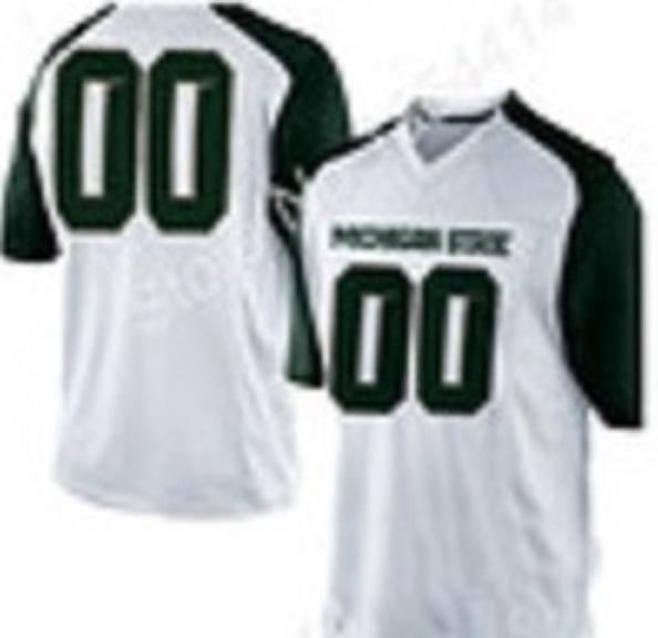Custom Michigan State Spartans Jersey Name and Number College NCAA Football Style 1