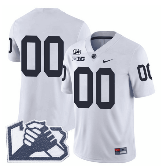 Custom Penn State Nittany Lions Jersey Unity Patch Vapor Limited Stitched White