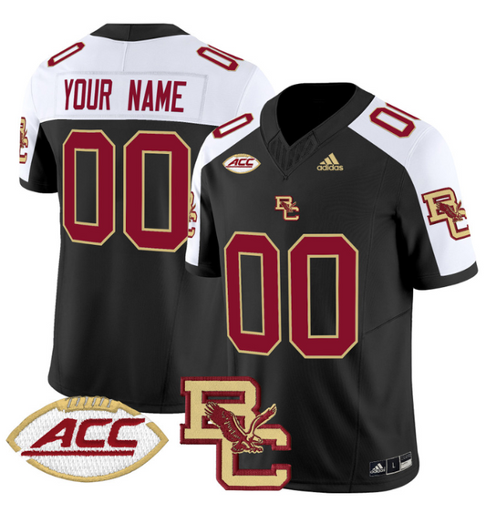 Custom Boston College Eagles Jersey 2024 Limited Stitched Black Alternate