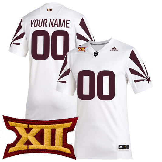 Custom Arizona State Sun Devils Jersey Name and Number College Football White – All Stitched