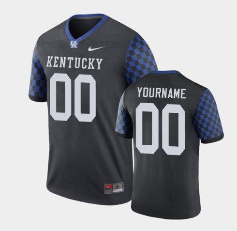 Custom Kentucky Wildcats Jersey Name and Number NCAA College Football Legend Black