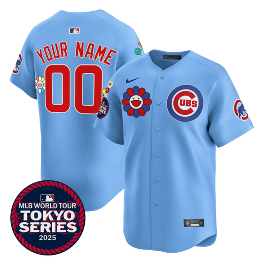 Custom Chicago Cubs JerseyTokyo Series 2025 Vapor Premier Limited Stitched Blue