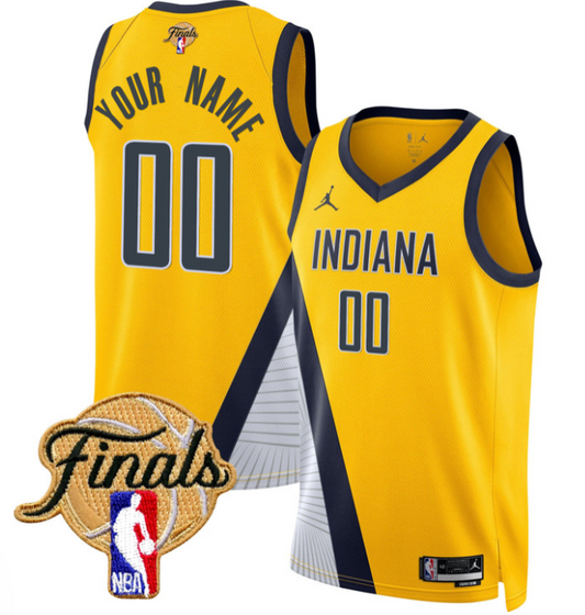 Custom Indiana Pacers Jersey 2025 Finals Swingman Stitched Statement