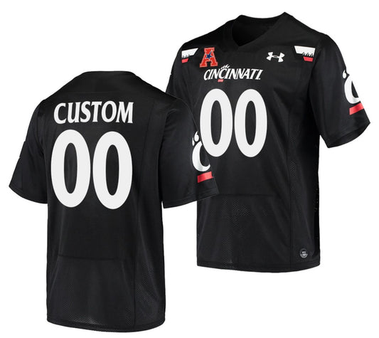 Custom Cincinnati Bearcats Jersey Name and Number NCAA College Football Black Alumni