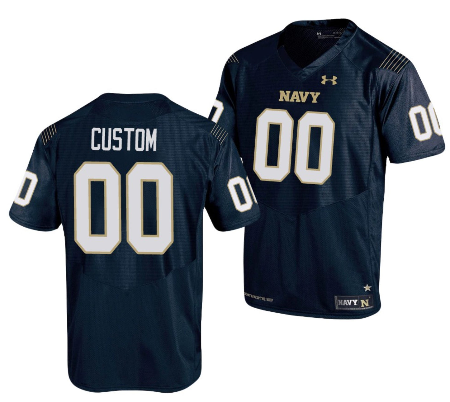 Custom Navy Midshipmen Jersey Name and Number NCAA College Football Replica Navy