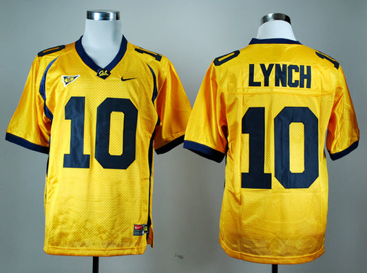 California Golden Bears #10 Marshawn Lynch Football Jersey Yellow