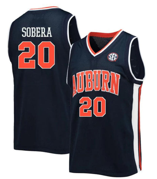 Carter Sobera Jersey Auburn Tigers College Basketball #20