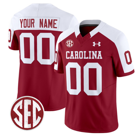 Custom South Carolina Gamecocks Jersey Name and Number Football 1980 Throwback Vapor Limited Garnet Alternate