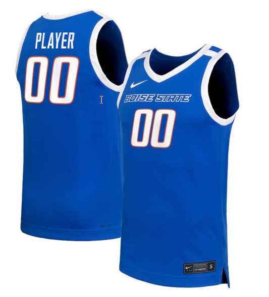 Custom Boise State Broncos Jersey Name, Number NIL Basketball Royal