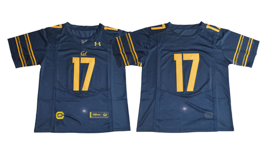 California Golden Bears #17 Deep Blue Under Armour Football Jersey