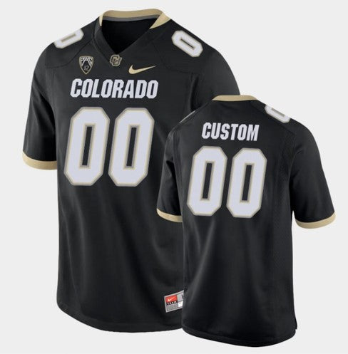 Custom Colorado Buffaloes Jersey Name and Number NCAA College Football Black