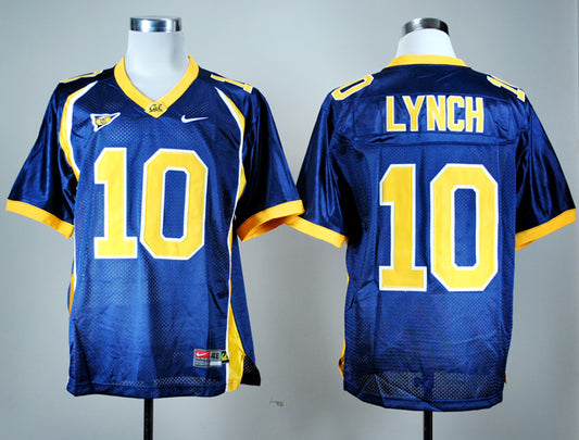 California Golden Bears #10 Marshawn Lynch Football Jersey Blue