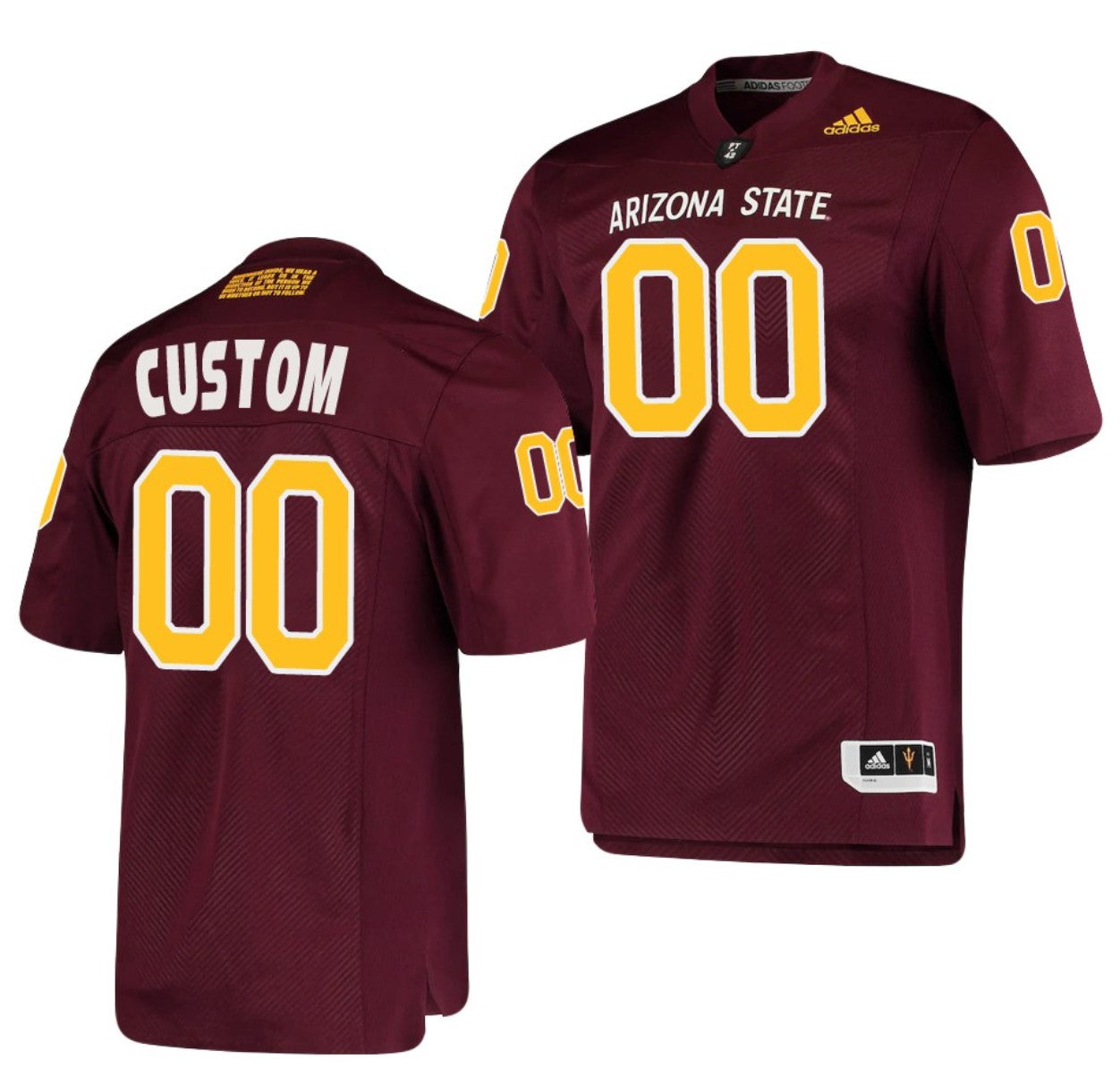Custom Arizona State Sun Devils Jersey Name and Number NCAA College Football Maroon Replica