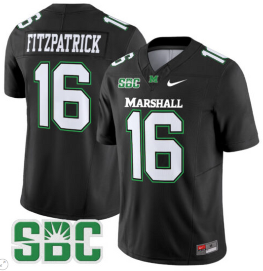 Christian Fitzpatrick Jersey #11 Marshall Thundering Herd Vapor Limited Football Black