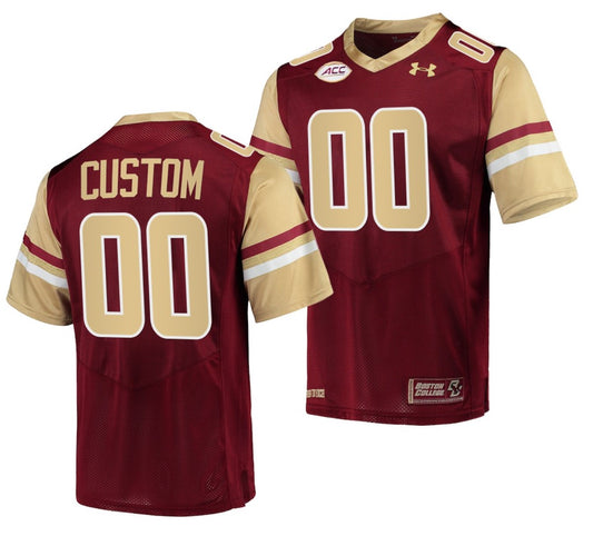 Custom Boston College Eagles Jersey Name and Number NCAA College Football Maroon