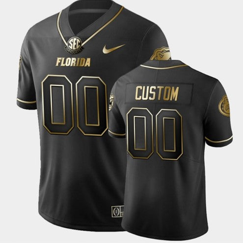 Custom Florida Gators Jersey Name and Number NCAA College Football Black Limited Edition