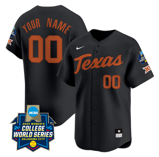 Custom Texas AM Aggies Jersey 2024 College World Series Champions Vapor Premier Limited NCAA Baseball Stitched Black