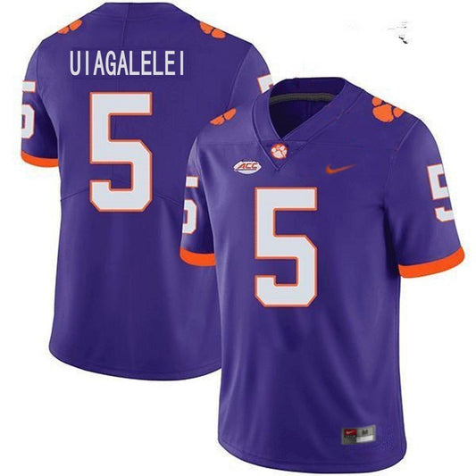 Clemson Tigers #5 D.J. Uiagalelei NCAA College Football Jersey Purple