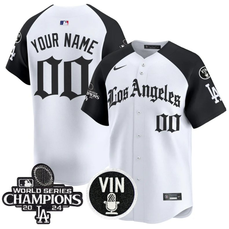 Custom Dodgers Jersey Name, Number 2025 LA Gothic Style Vapor Premier Limited Stitched Alternate