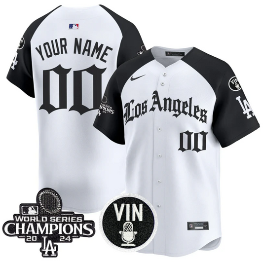 Custom Dodgers Jersey Name, Number 2025 LA Gothic Style Vapor Premier Limited Stitched Alternate