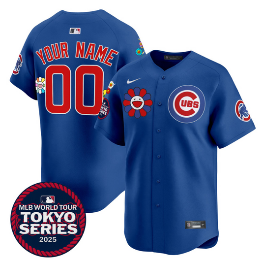 Custom Chicago Cubs JerseyTokyo Series 2025 Vapor Premier Limited Stitched Royal