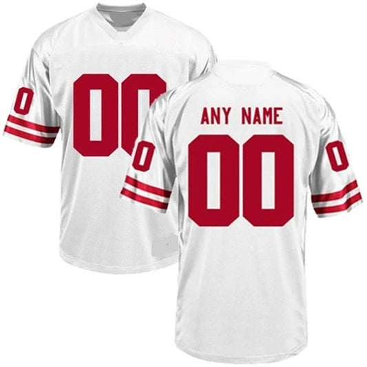 Custom Nebraska Cornhuskers Jersey Name and Number NCAA College Football White