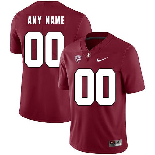 Custom Stanford Cardinal Jersey Name and Number NCAA College Football Red