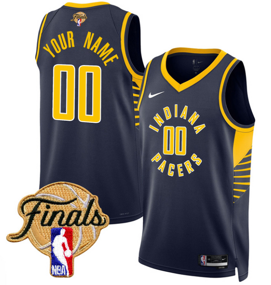 Custom Indiana Pacers Jersey 2025 Finals Swingman Stitched Icon