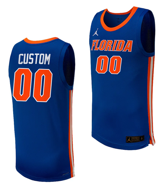 Custom Florida Gators Jersey Name and Number Limited College Basketball 2023-24 Replica Royal