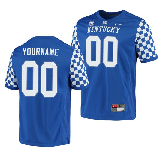 Custom Kentucky Wildcats Jersey Name and Number NCAA College Football Royal