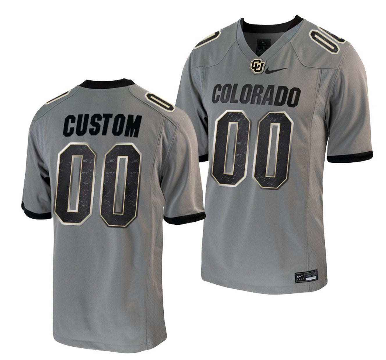 Custom Colorado Buffaloes Jersey Name and Number NCAA College Football Untouchable Grey