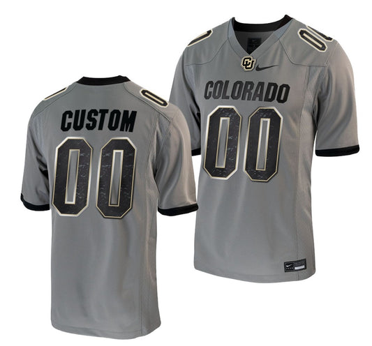 Custom Colorado Buffaloes Jersey Name and Number NCAA College Football Untouchable Grey