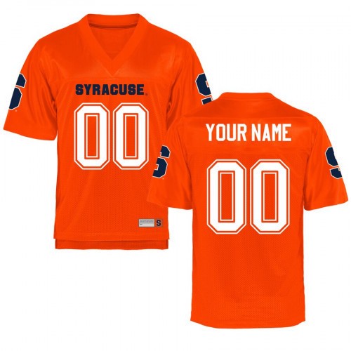 Custom Syracuse Orange Jersey Name and Number NCAA College Football Orange