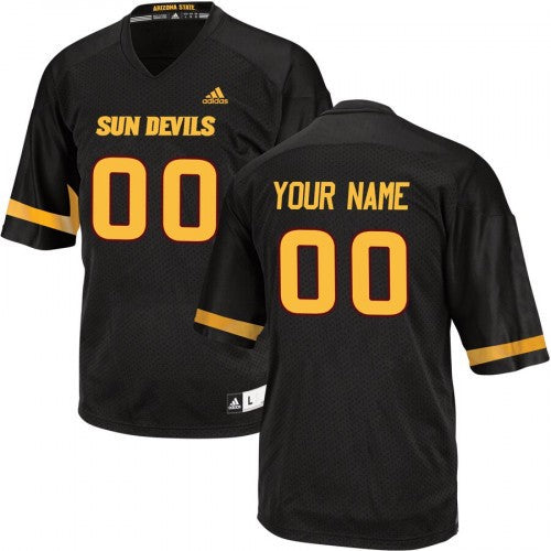 Custom Arizona State Sun Devils Jersey Name and Number NCAA College Football Black