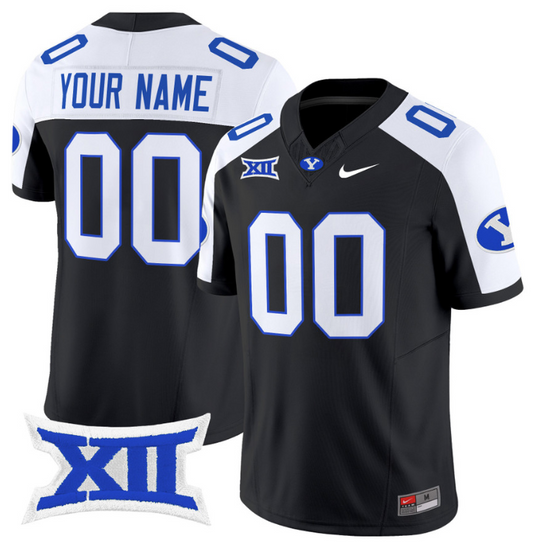 Custom BYU Cougars Jersey Name and Number Vapor Limited College Football Stitched Black Alternate