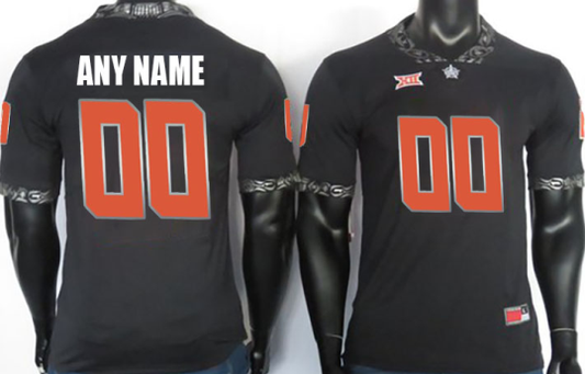 Custom Oklahoma State Cowboys Jersey Name and Number NCAA College Football Black