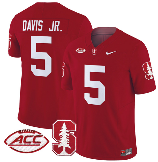 Chris Davis Jr Jersey #5 Stanford Cardinal Vapor Limited College Football Stitched Crimson