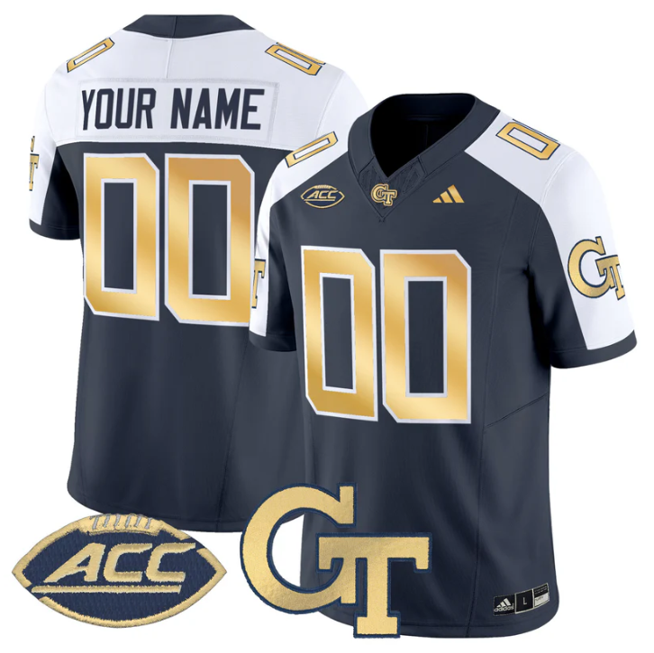 Custom Georgia Tech Yellow Jackets Jersey 2025 Vapor Limited Stitched